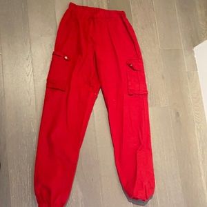 PLT red cargo pants